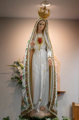 Imagem de Nossa Senhora de Fátima com o Imaculado Coração